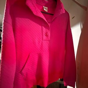 Stars Above Fuchsia Quilted Top